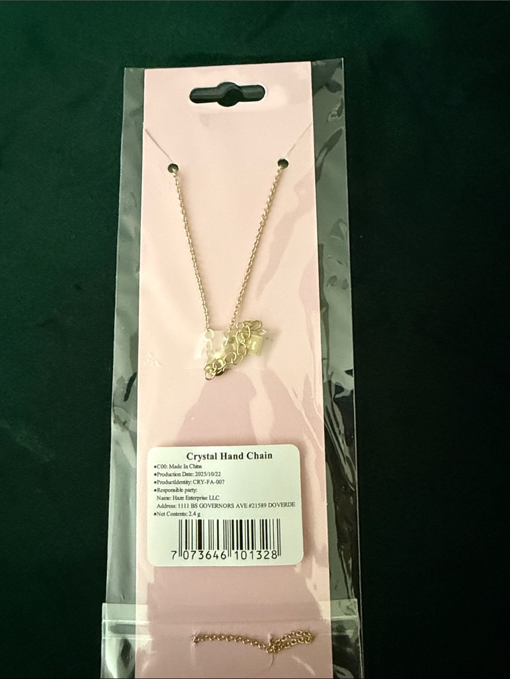 Gold Hand Chain - Picture 2 of 3